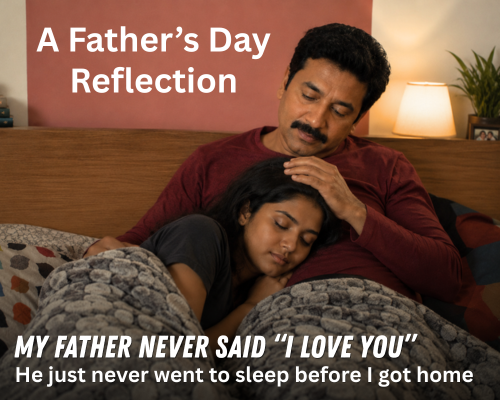 My Father Never Said "I Love You"  He Just Never Went to Sleep Before I Got Home.