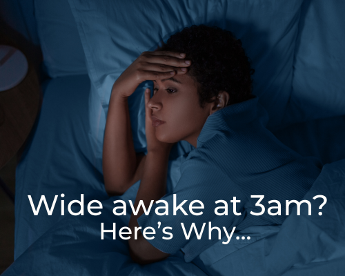 insomnia and waking up at 3 a.m. sleep disorder concept